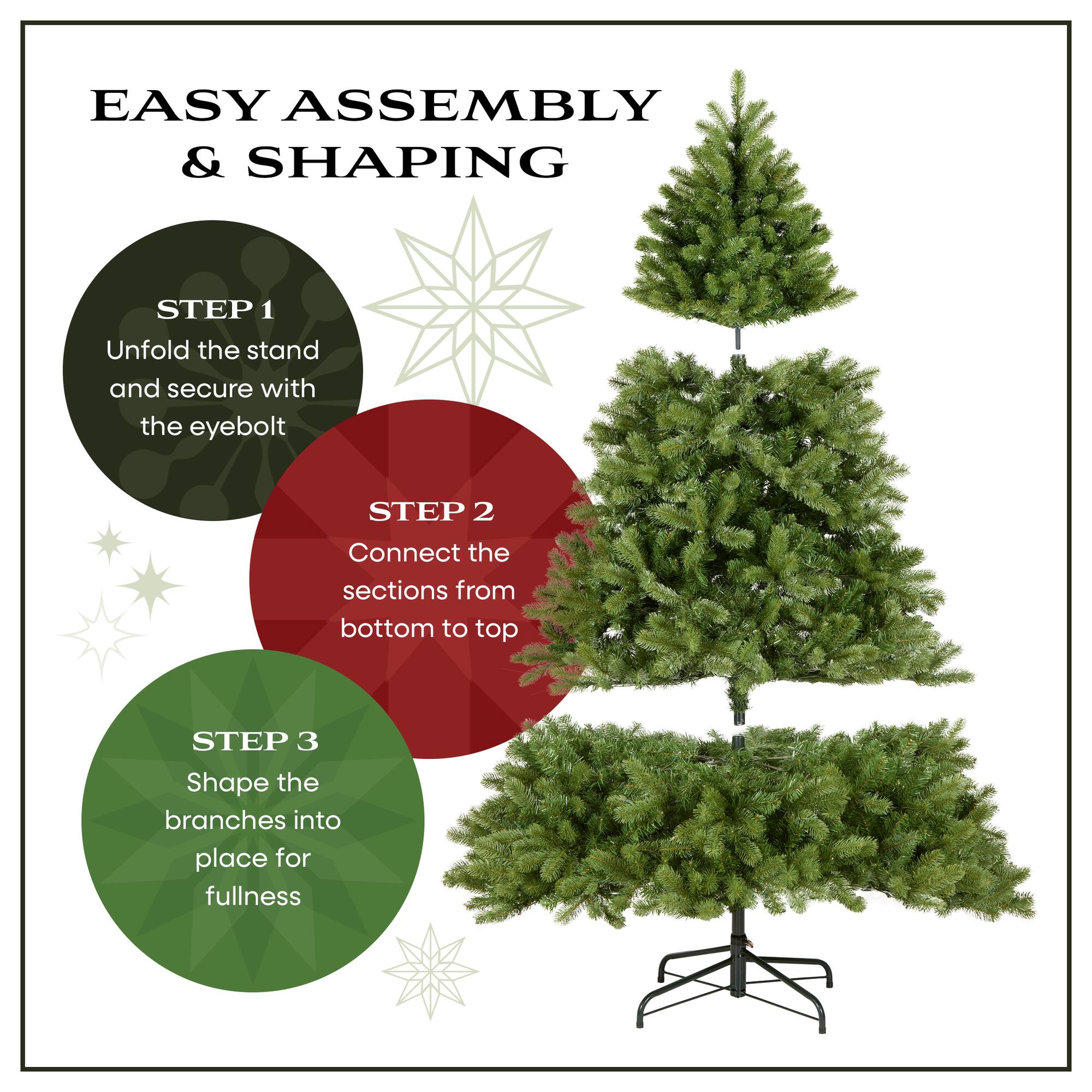 7.5 ft. Pre-Lit Dunhill® Fir Artificial Christmas Tree, Clear Lights